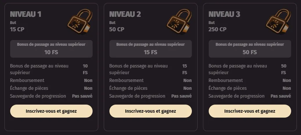 WantedWin Casino Programme de fidélité